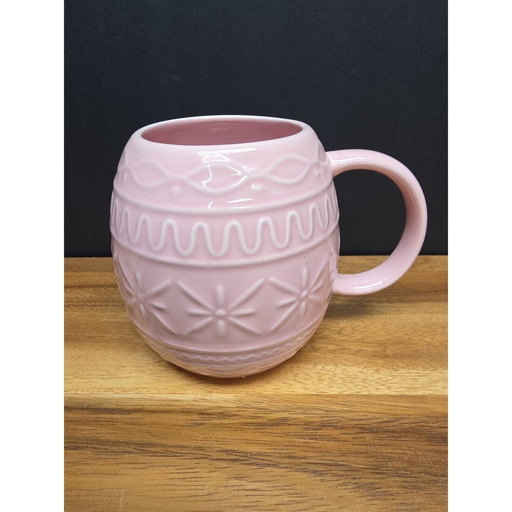 Kirkland's Home Figural Easter Egg Mug Pink 15 oz